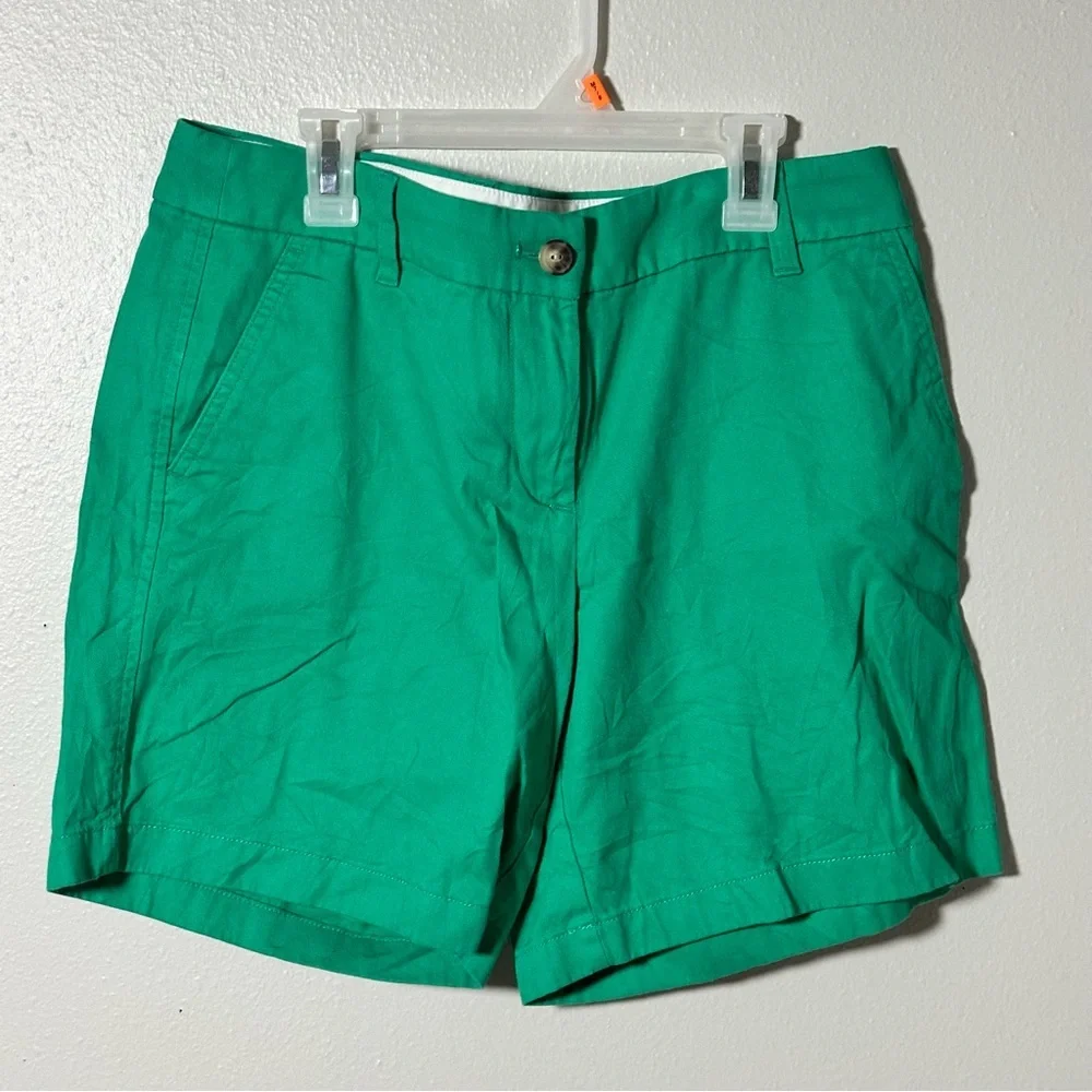 J. Crew Women's Green Casual Chino Shorts size‎ 8